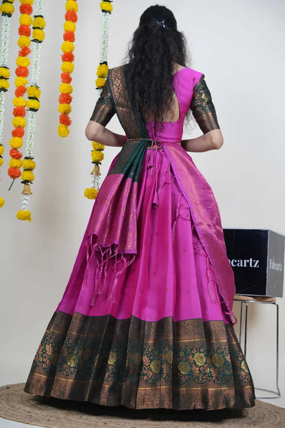 South Indian Festival Traditional Half Saree (DilwalePattu)