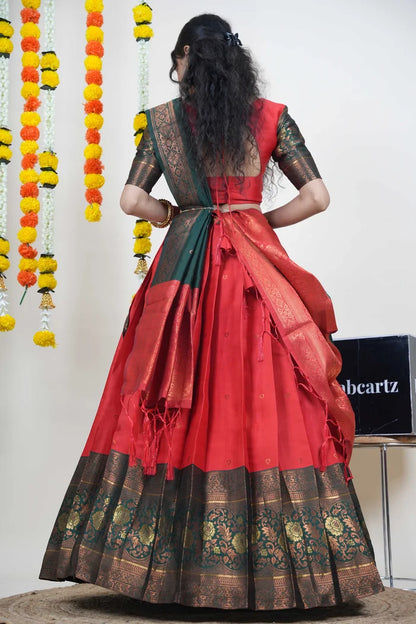 South Indian Festival Traditional Half Saree (DilwalePattu)