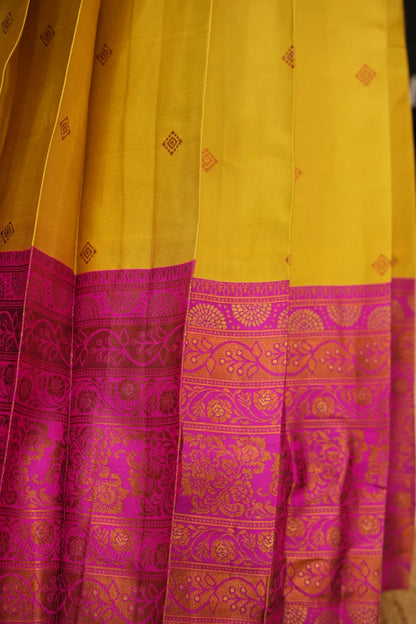 South Indian Festival Traditional Half Saree (SquarePAttu)