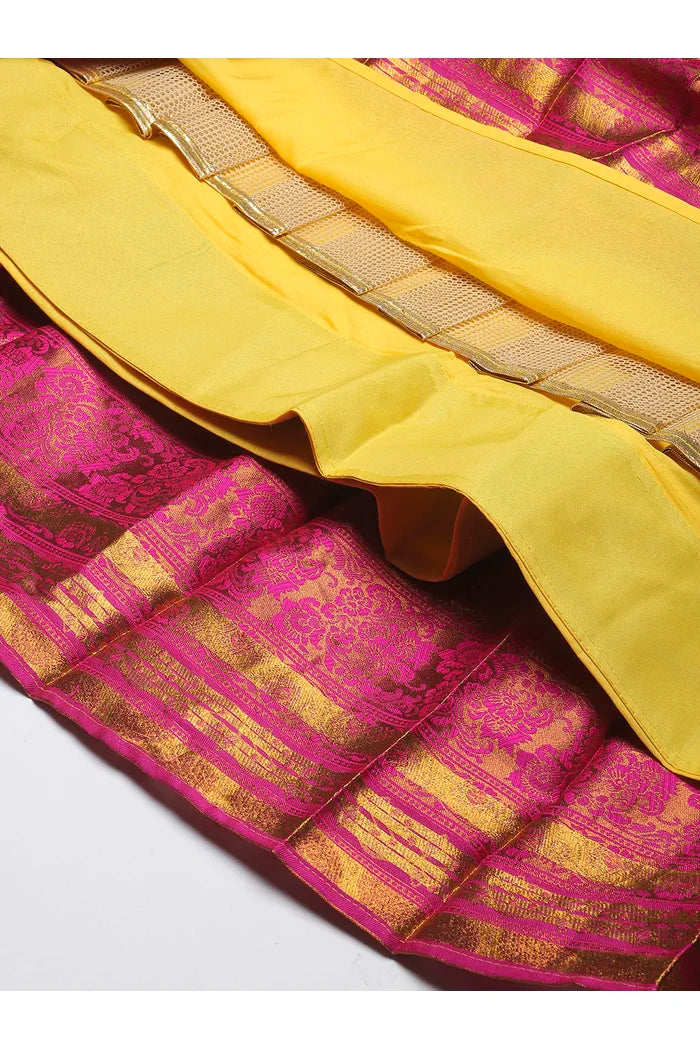 South Indian Festival Traditional Half Saree (SquarePAttu)