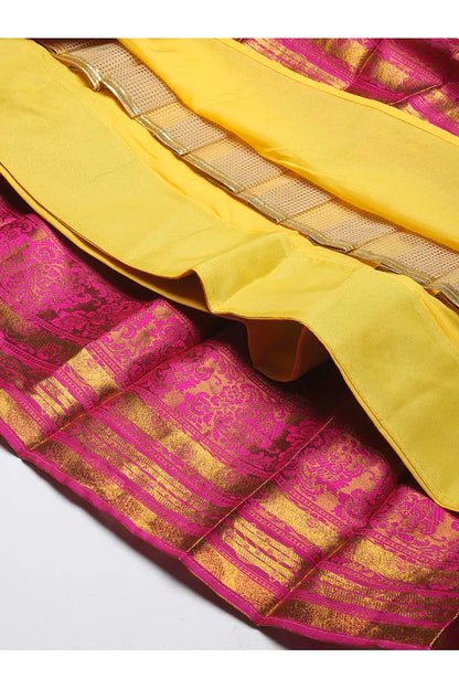 South Indian Festival Traditional Half Saree (SquarePAttu)