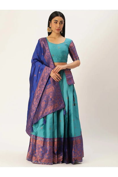 South Indian Festival Traditional Half Saree (SquarePAttu)