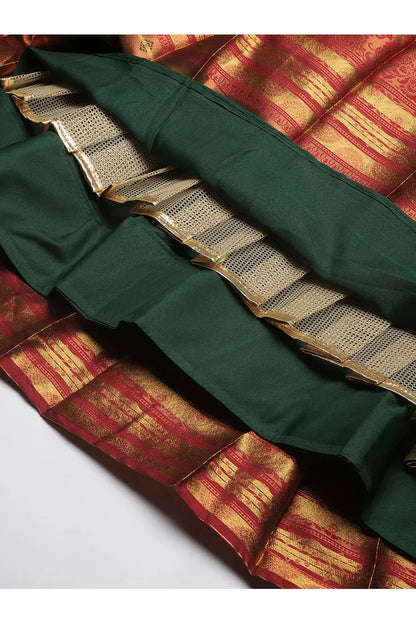 South Indian Festival Traditional Half Saree (SquarePAttu)