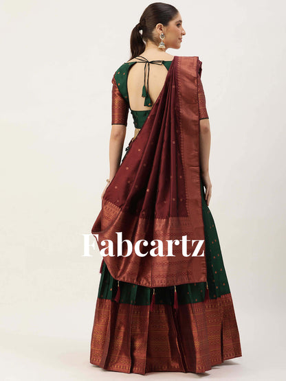 South Indian Festival Traditional Half Saree (Langhar)