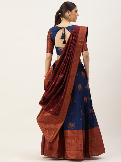 South Indian Festival Traditional Half Saree (LichiSparrow)