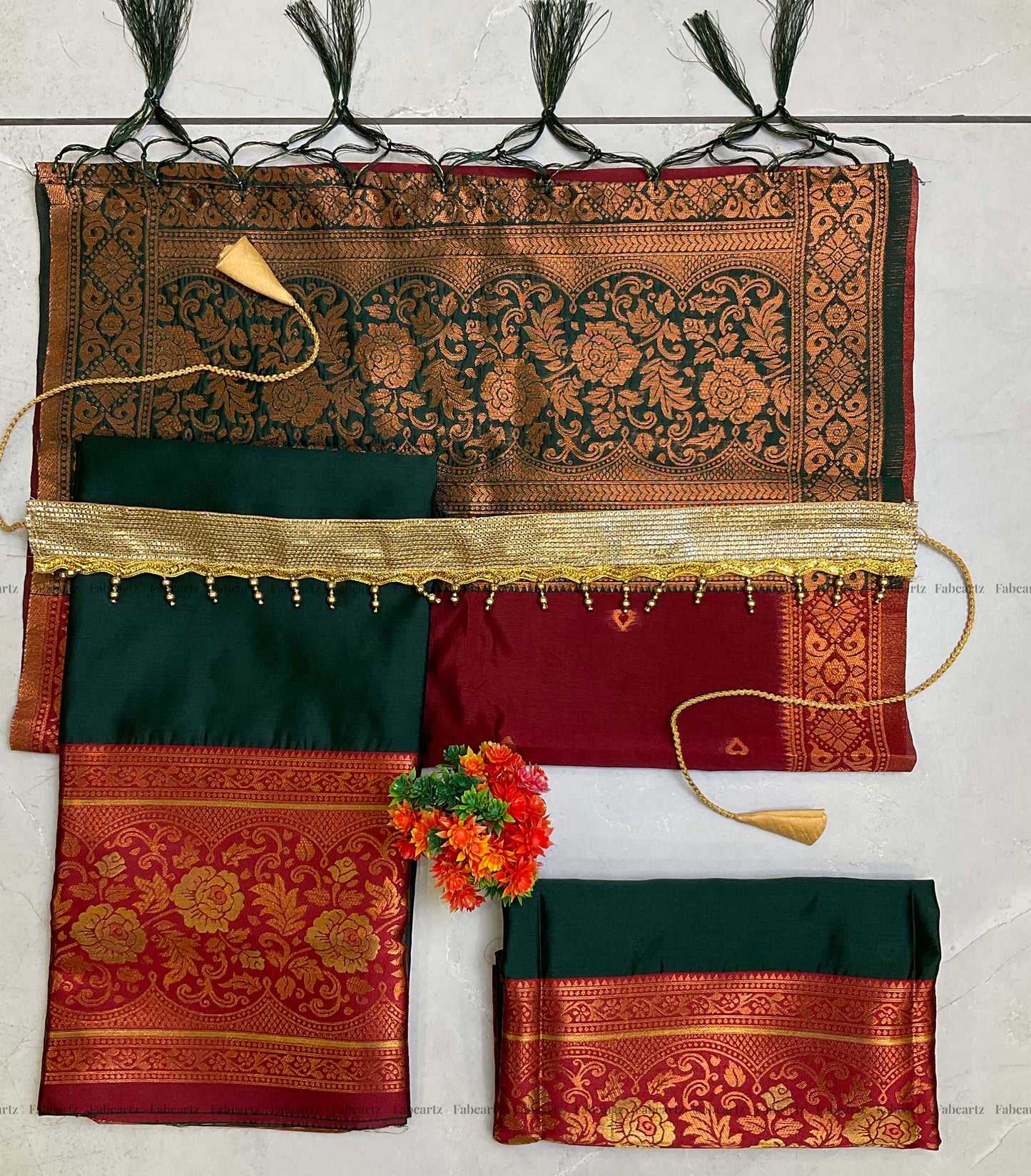 South Indian Festival Traditional Half Saree (DilwalePAttuKids)