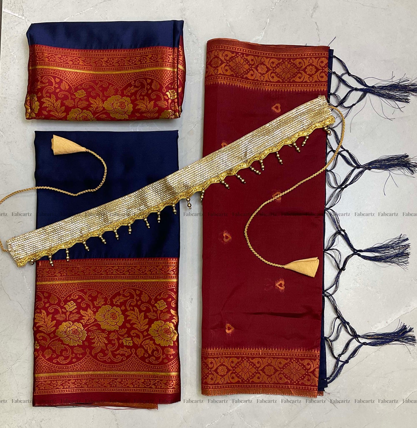 South Indian Festival Traditional Half Saree (DilwalePAttuKids)