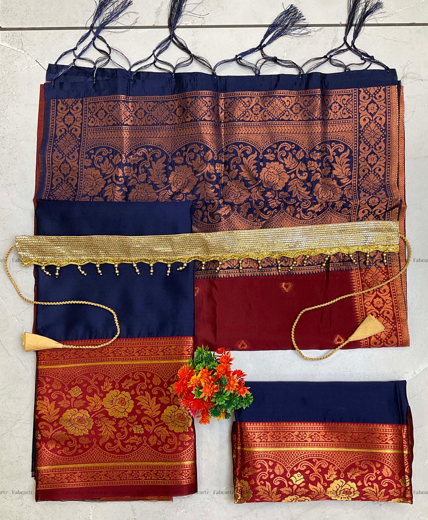 South Indian Festival Traditional Half Saree (DilwalePAttuKids)