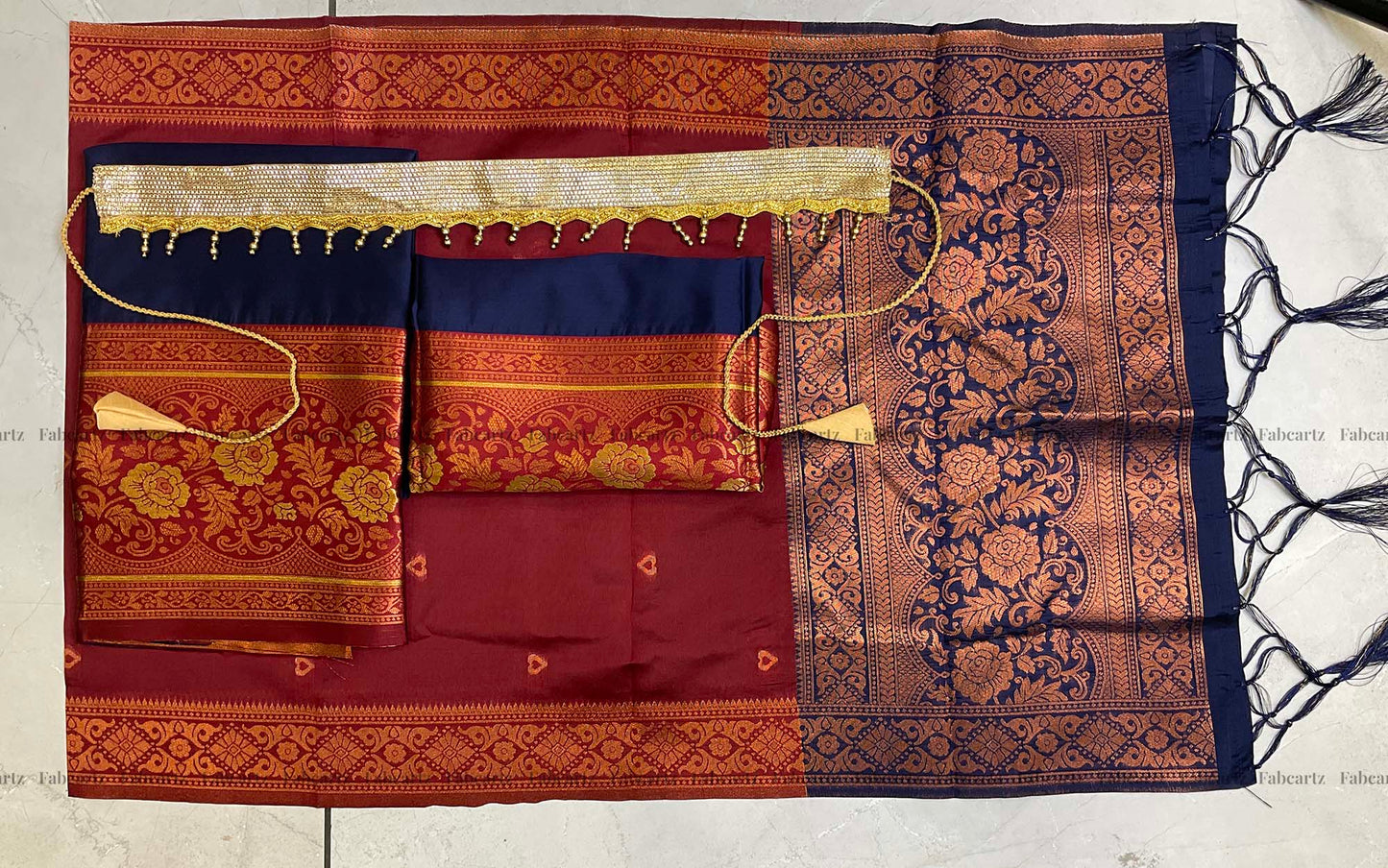 South Indian Festival Traditional Half Saree (DilwalePAttuKids)