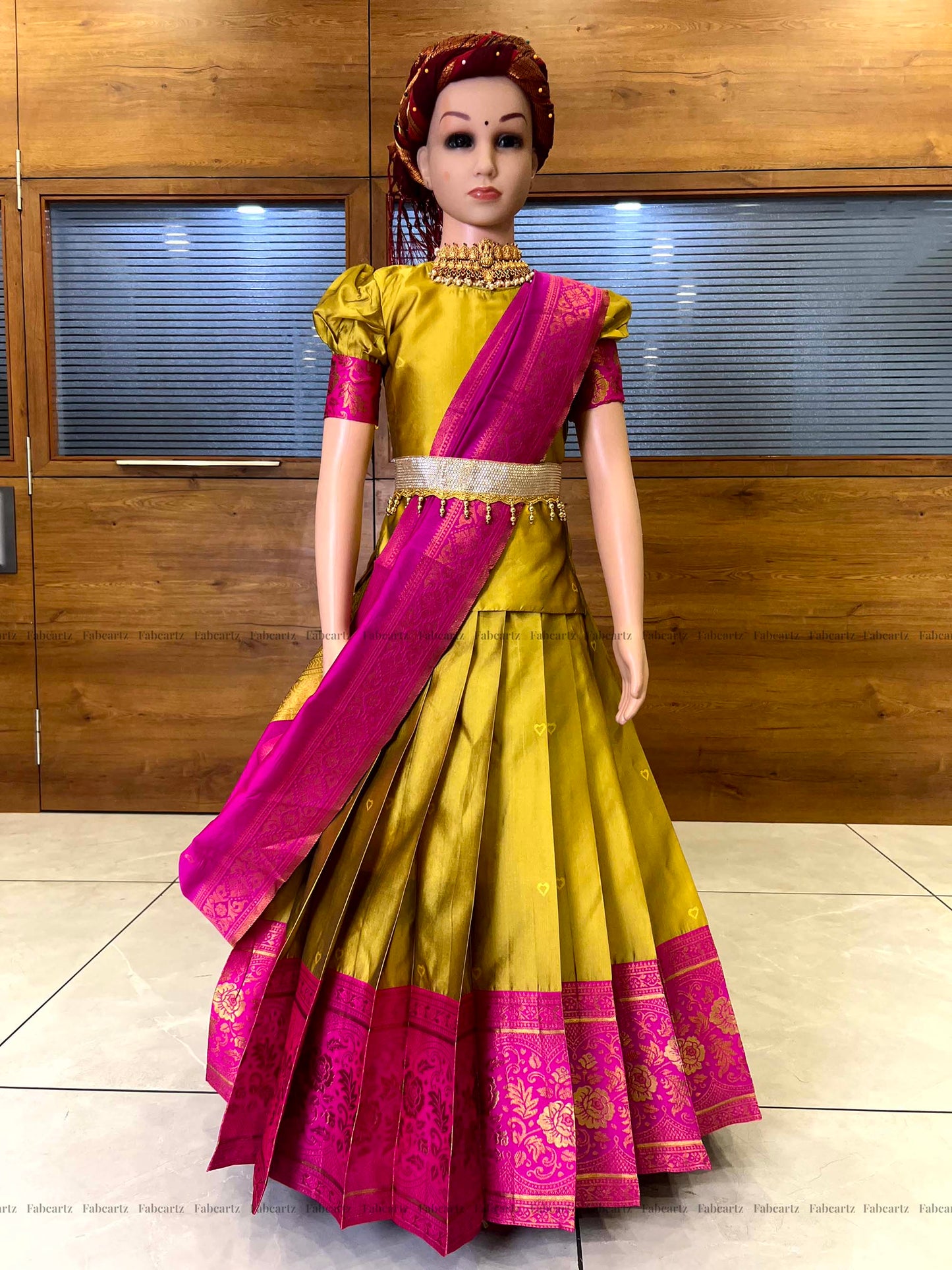 South Indian Festival Traditional Half Saree (DilwalePAttuKids)