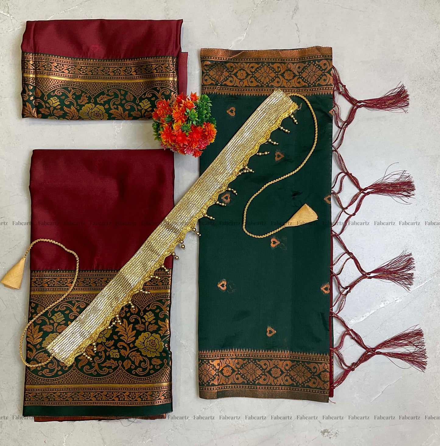 South Indian Festival Traditional Half Saree (DilwalePAttuKids)