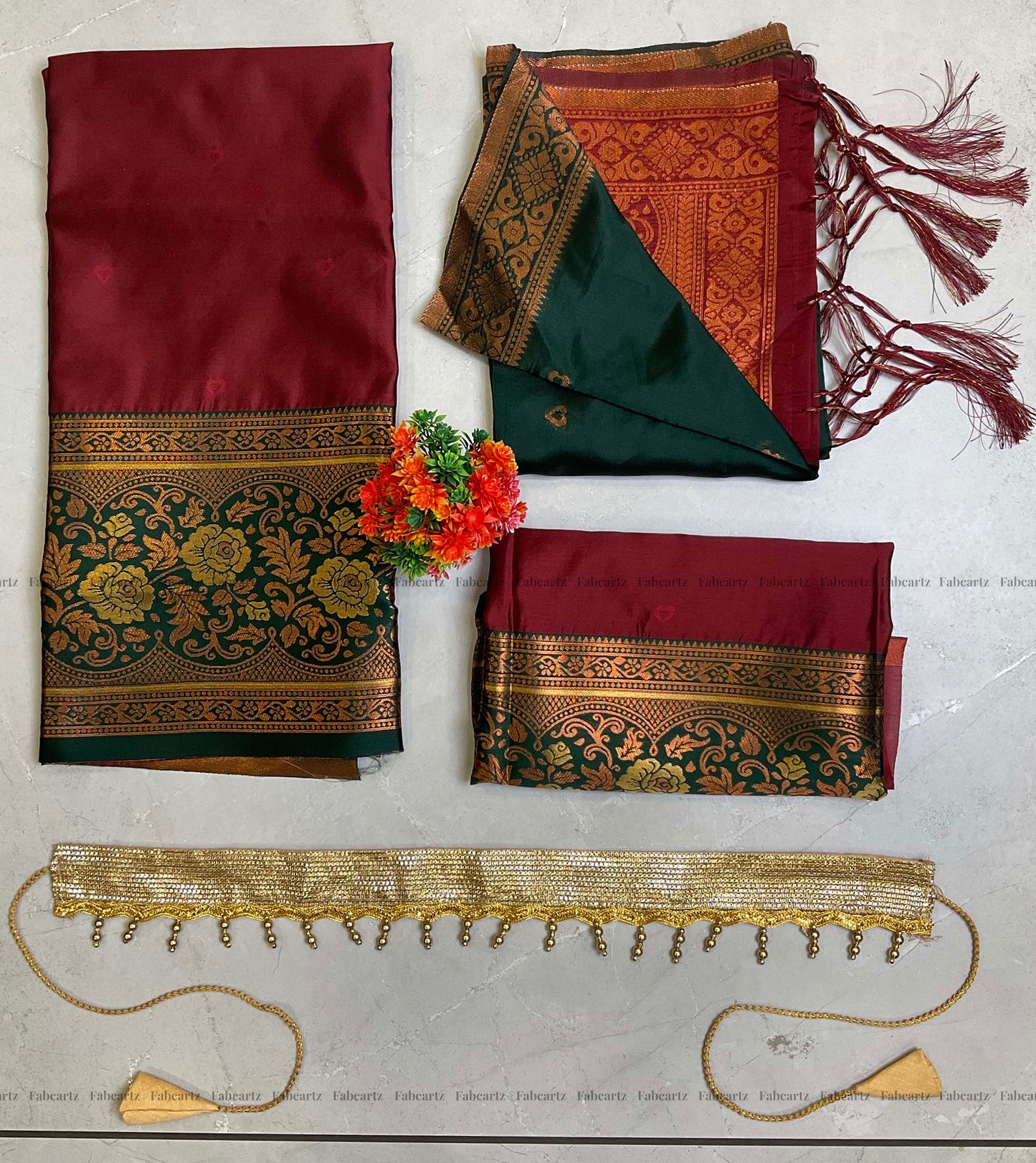 South Indian Festival Traditional Half Saree (DilwalePAttuKids)