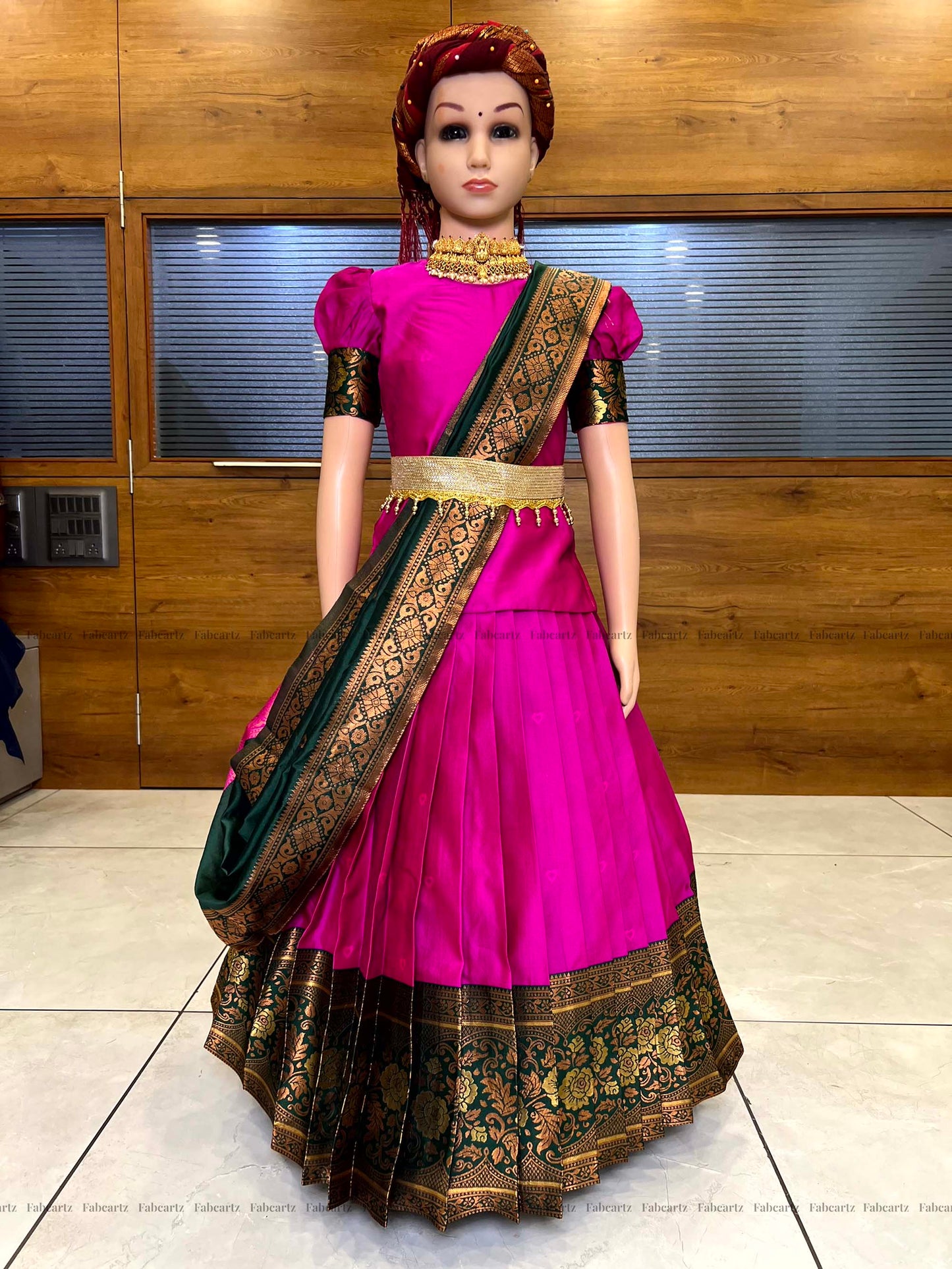 South Indian Festival Traditional Half Saree (DilwalePAttuKids)