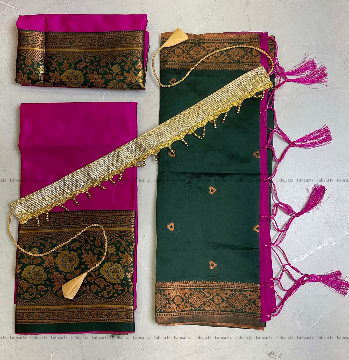 South Indian Festival Traditional Half Saree (DilwalePAttuKids)