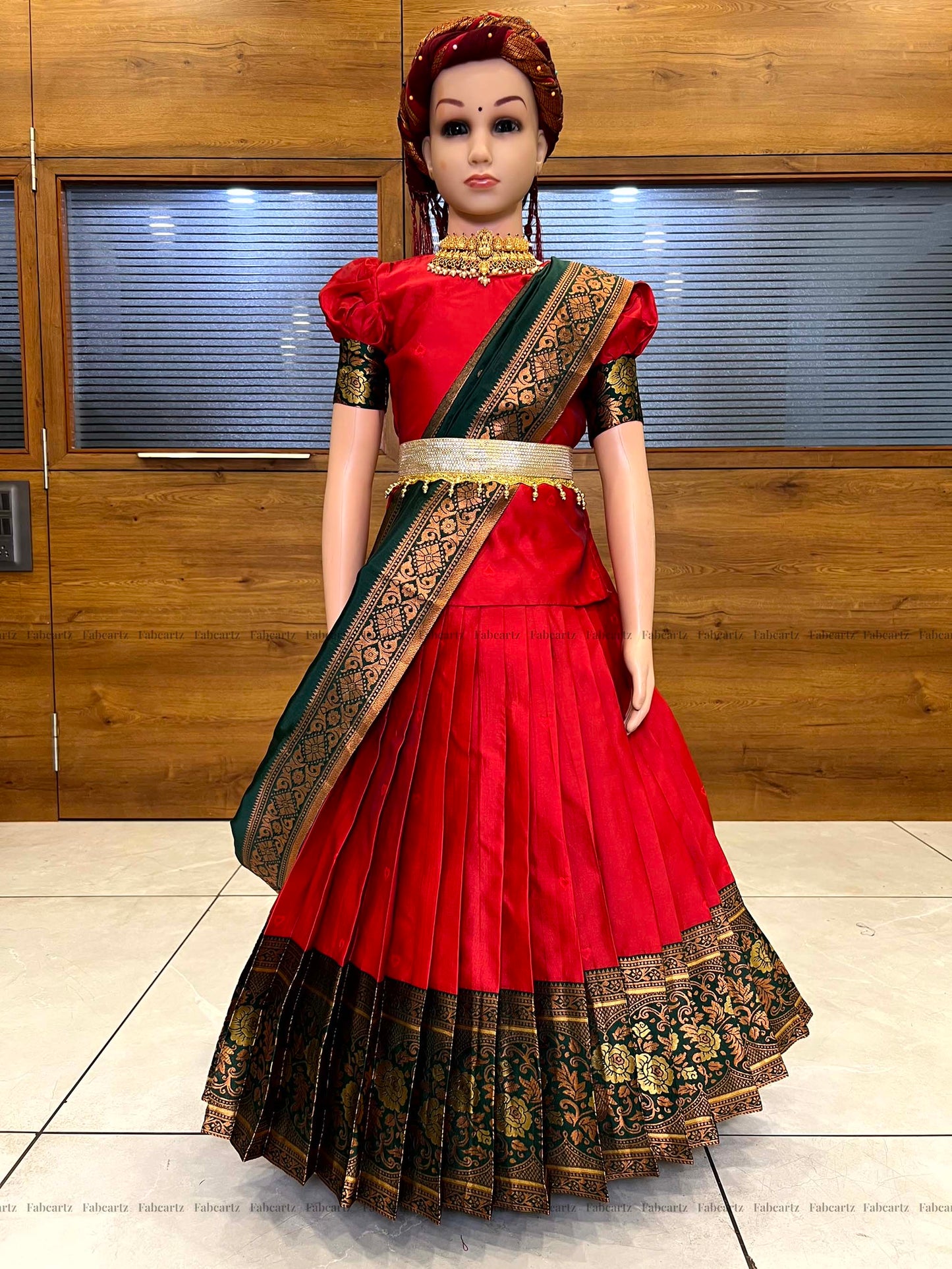 South Indian Festival Traditional Half Saree (DilwalePAttuKids)