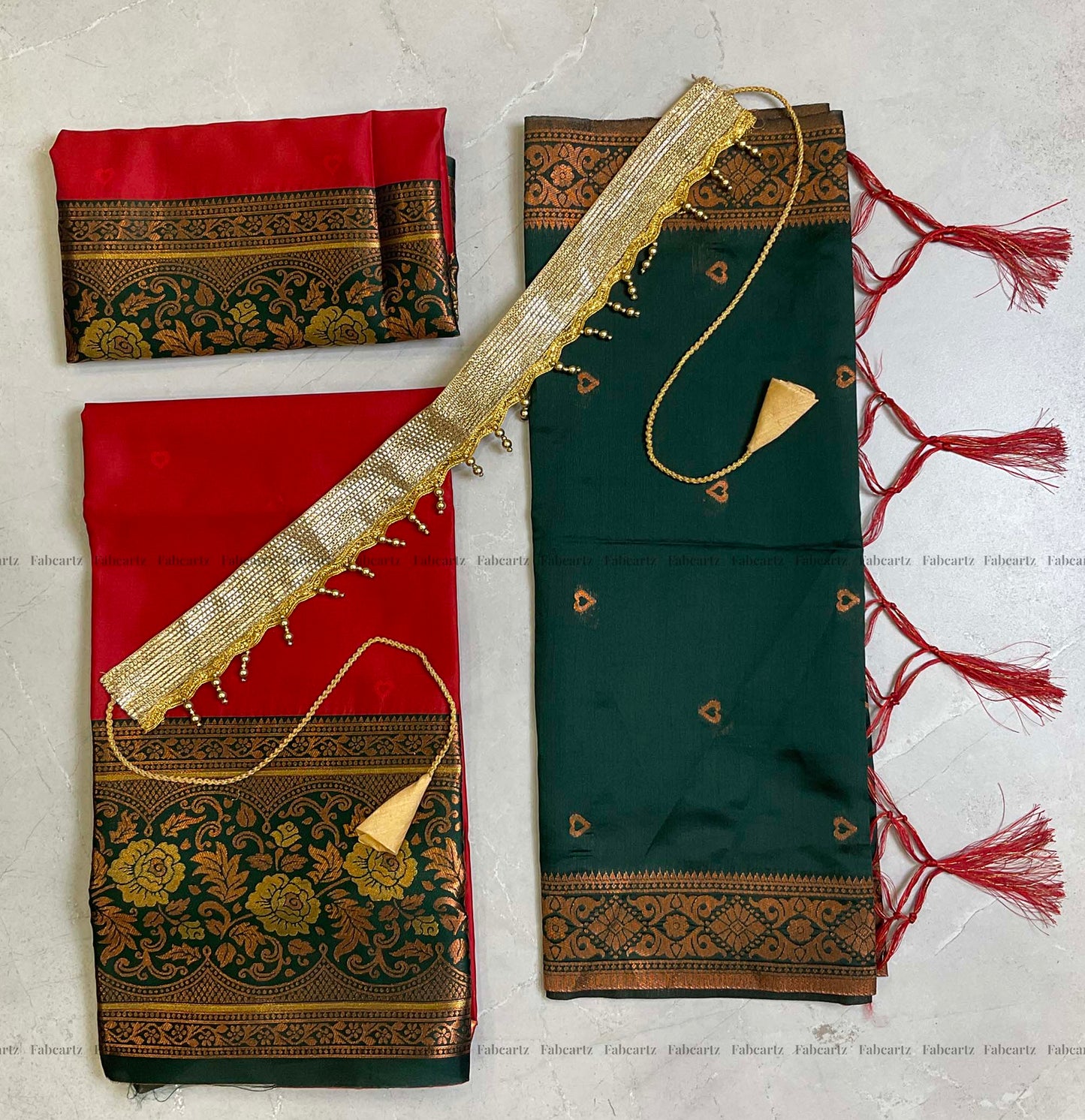 South Indian Festival Traditional Half Saree (DilwalePAttuKids)