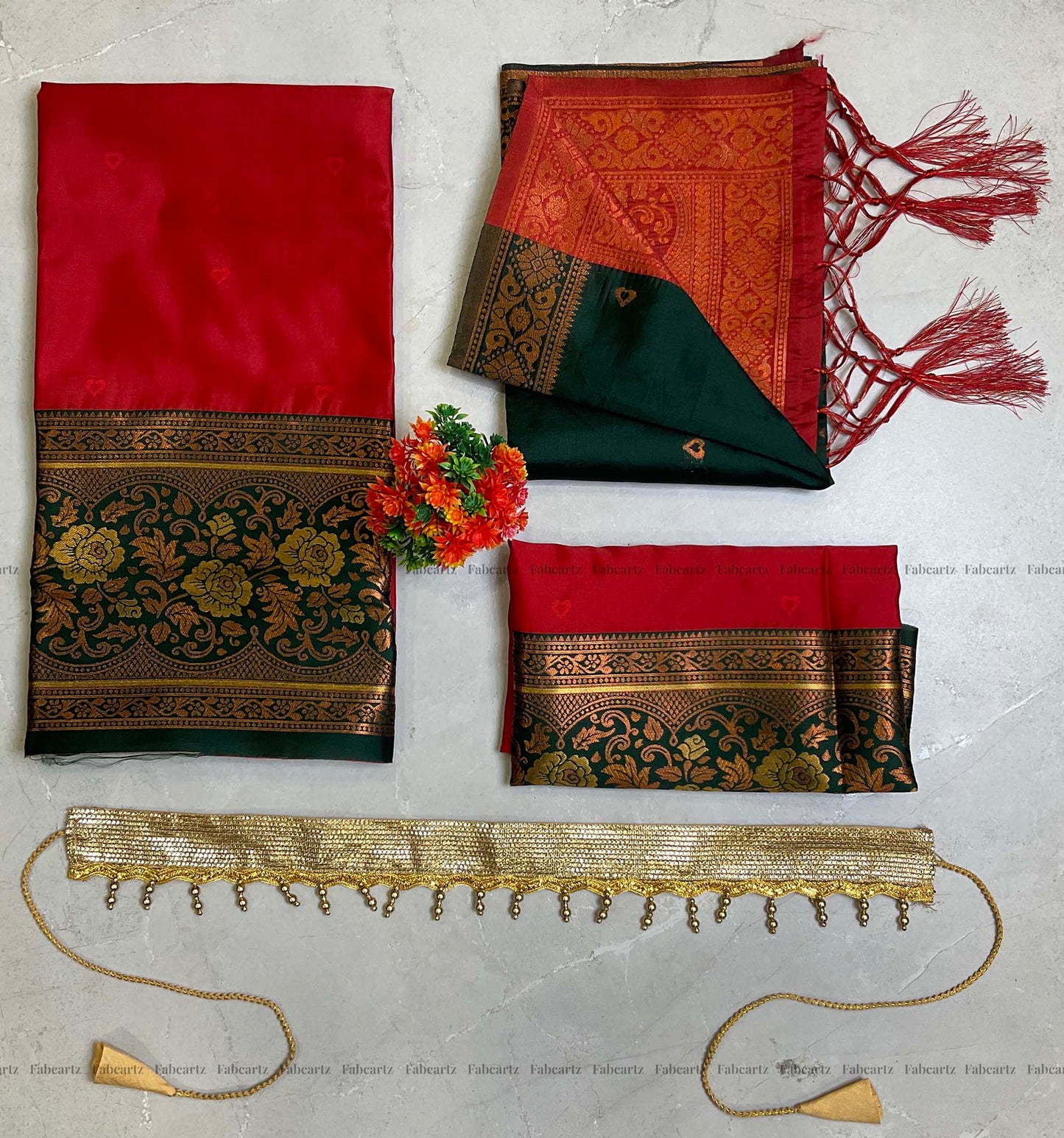 South Indian Festival Traditional Half Saree (DilwalePAttuKids)