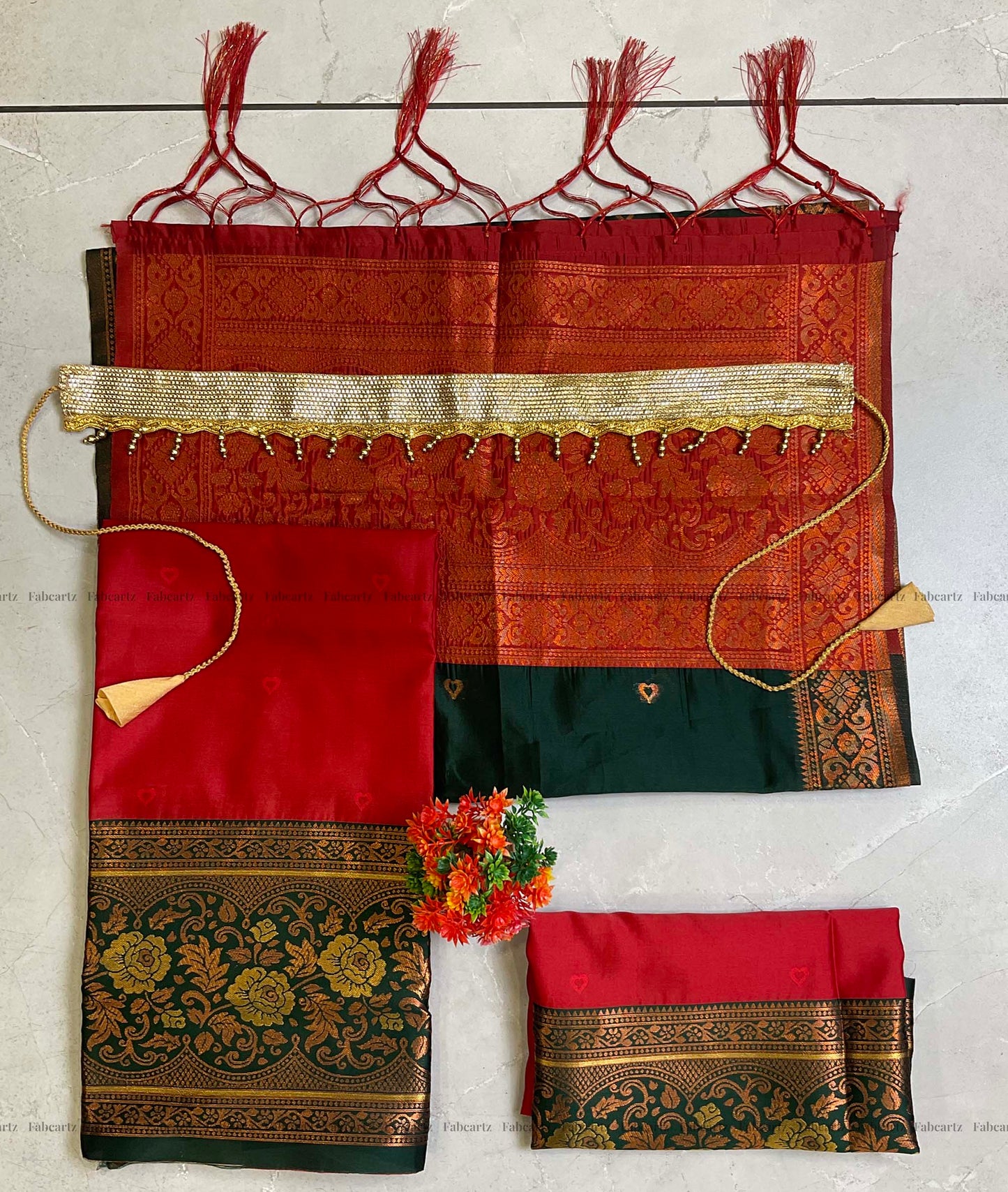 South Indian Festival Traditional Half Saree (DilwalePAttuKids)