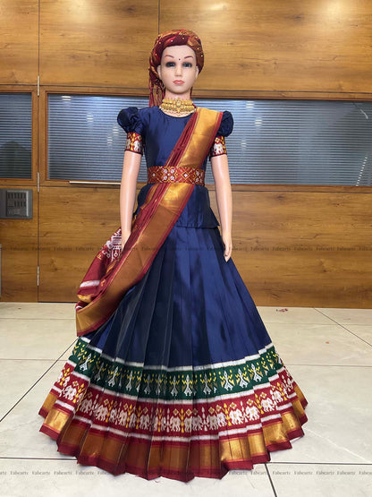 South Indian Festival Traditional Half Saree (AvaniKids)