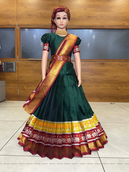 South Indian Festival Traditional Half Saree (AvaniKids)