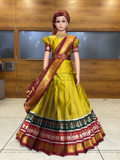 South Indian Festival Traditional Half Saree (AvaniKids)