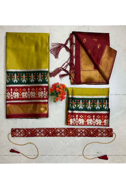 దక్షిణ భారత పండుగ సాంప్రదాయ హాఫ్ చీర (అవనికిడ్స్) 