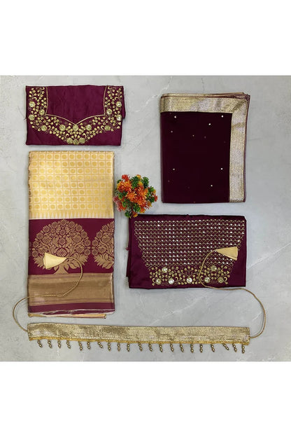 South Indian Festival Traditional Half Saree (KanchipuramKids)
