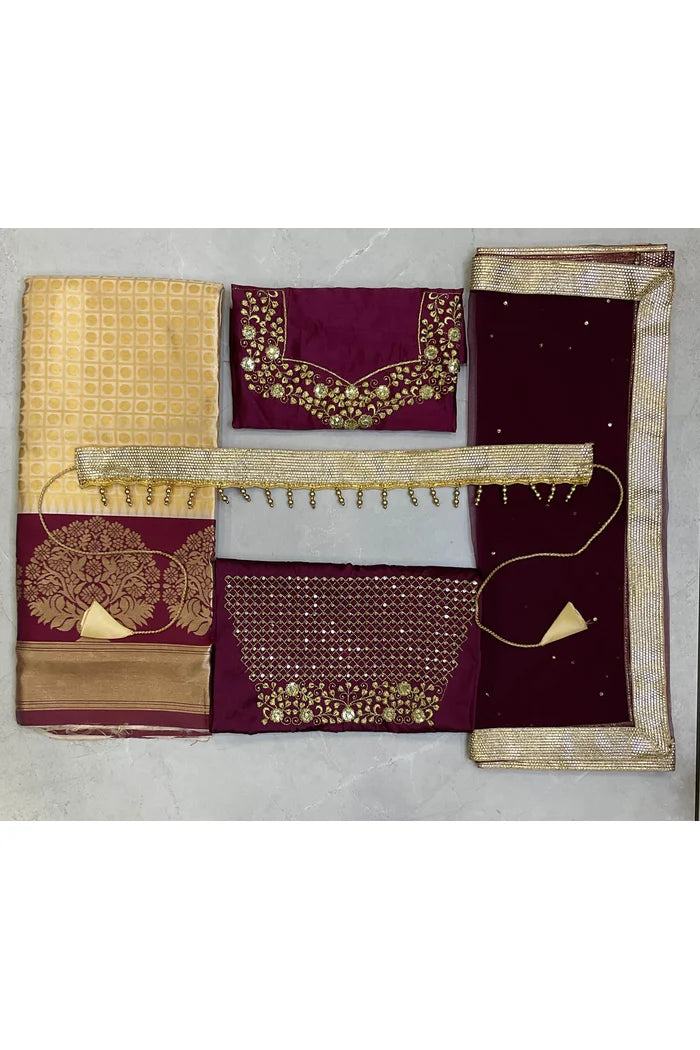 South Indian Festival Traditional Half Saree (KanchipuramKids)