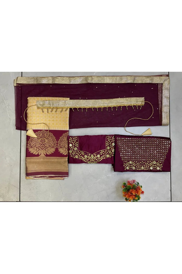 South Indian Festival Traditional Half Saree (KanchipuramKids)
