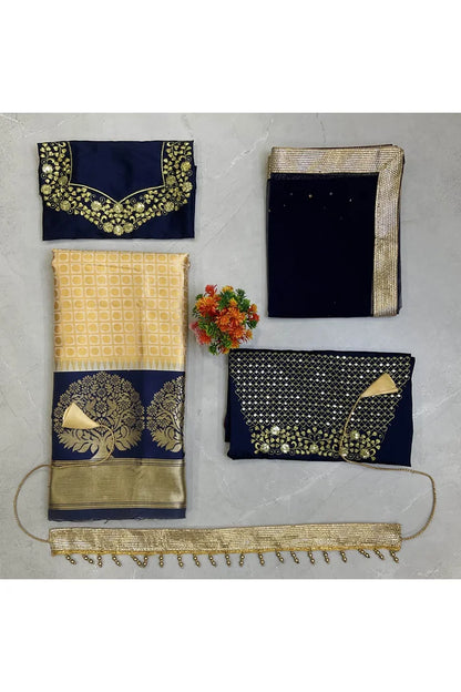 South Indian Festival Traditional Half Saree (KanchipuramKids)