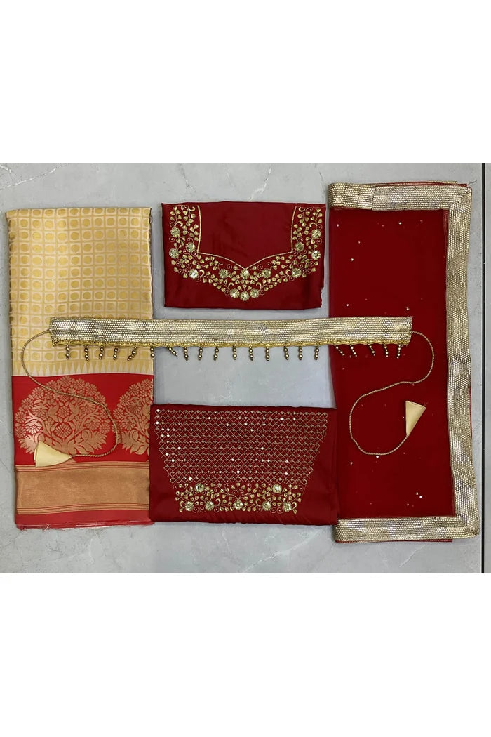 South Indian Festival Traditional Half Saree (KanchipuramKids)