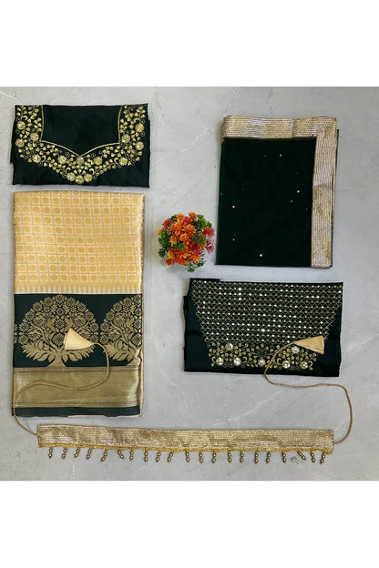 South Indian Festival Traditional Half Saree (KanchipuramKids)