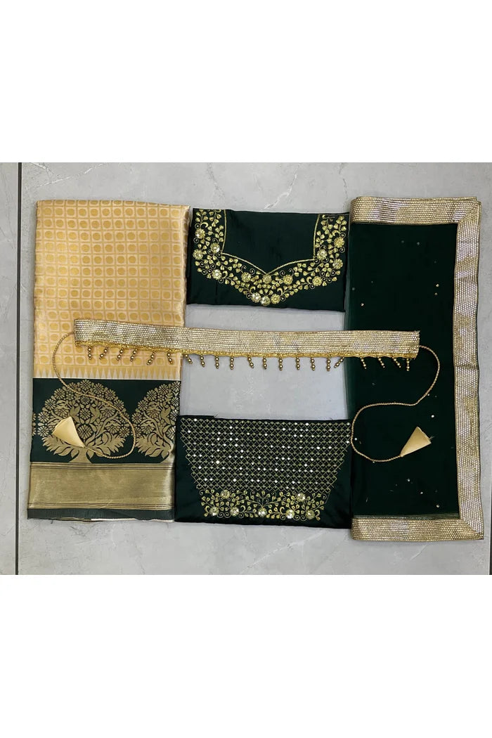 South Indian Festival Traditional Half Saree (KanchipuramKids)