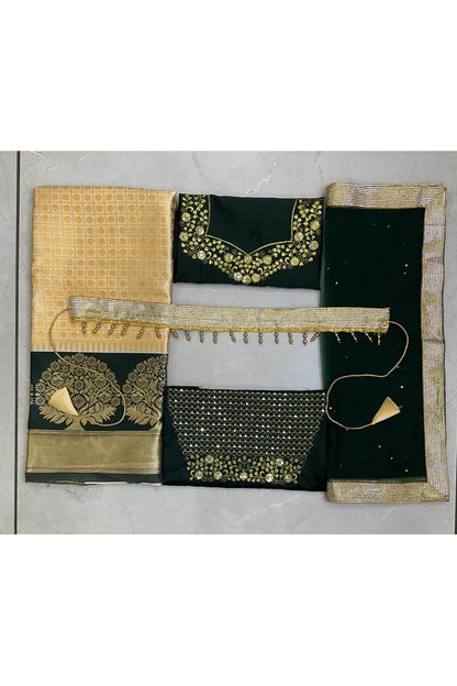 South Indian Festival Traditional Half Saree (KanchipuramKids)