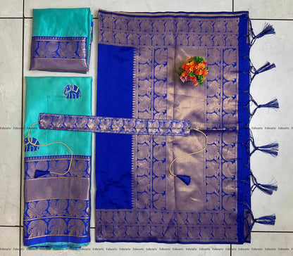Captivating South Indian Festival Traditional Half Saree (Unstitched): Embrace Timeless Elegance! 💃✨