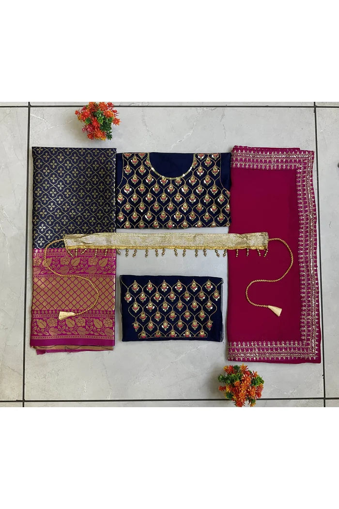 South Indian Festival Traditional Half Saree (ChandrakalaKids)