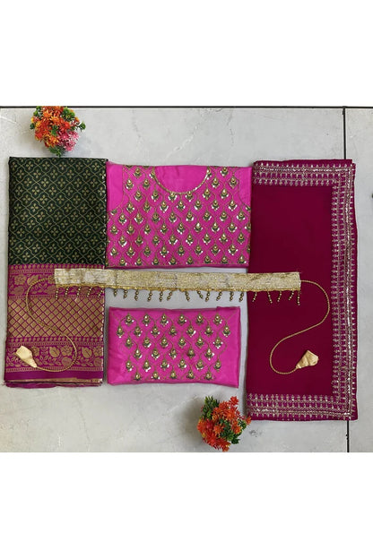 South Indian Festival Traditional Half Saree (ChandrakalaKids)