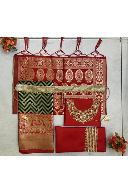 South Indian Festival Traditional Half Saree (Mor Pattu Kids)