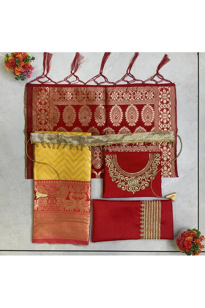 South Indian Festival Traditional Half Saree (Mor Pattu Kids)