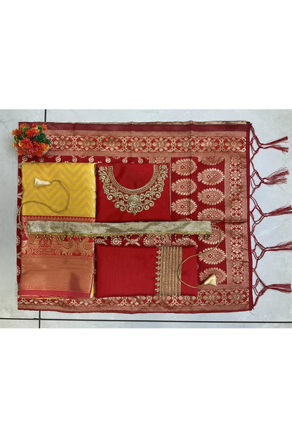 South Indian Festival Traditional Half Saree (Mor Pattu Kids)