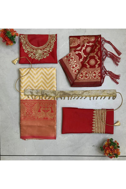 South Indian Festival Traditional Half Saree (Mor Pattu Kids)
