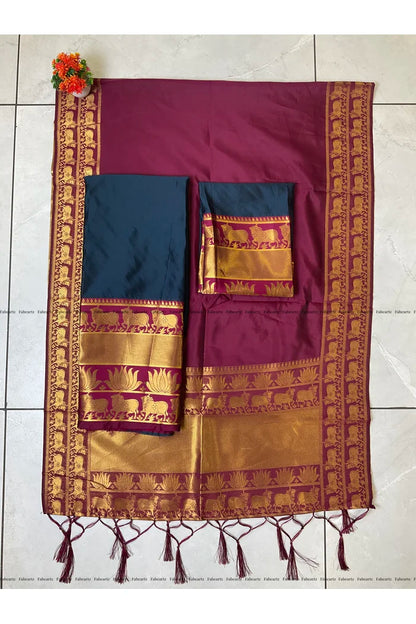 దక్షిణ భారత పండుగ సాంప్రదాయ హాఫ్ చీర(పటోలా) 