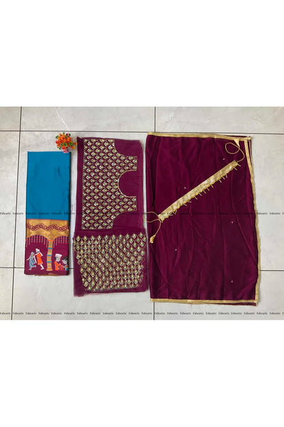 South Indian Festival Traditional Half Saree (WeddingPAttu)