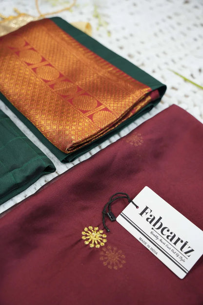 South Indian Festival Traditional Half Saree  (Saraswati)