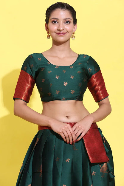 South Indian Festival Traditional Half Saree (LichiSparrow)