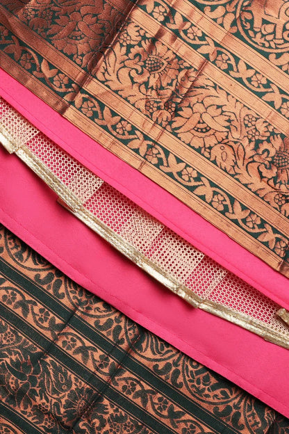 South Indian Festival Traditional Half Saree (CloverPattu)