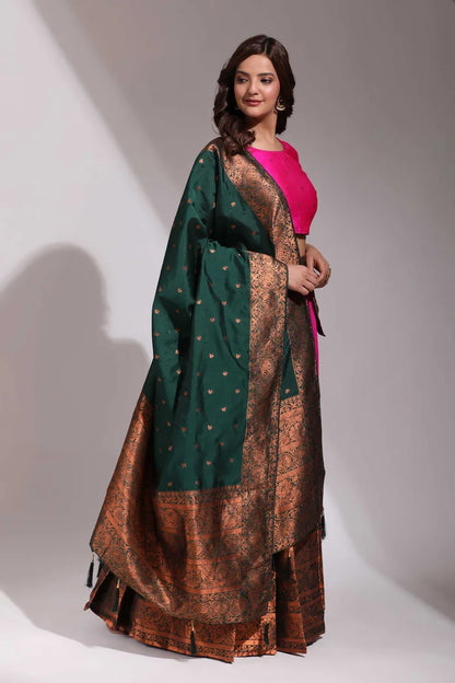 South Indian Festival Traditional Half Saree (CloverPattu)