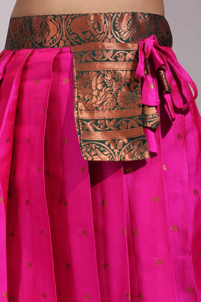 South Indian Festival Traditional Half Saree (CloverPattu)