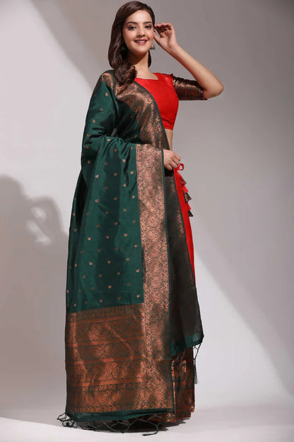 South Indian Festival Traditional Half Saree (CloverPattu)