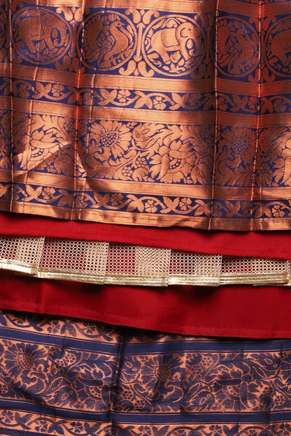 South Indian Festival Traditional Half Saree (CloverPattu)